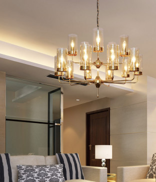 그레이 15등 거실전등 인테리어펜던트