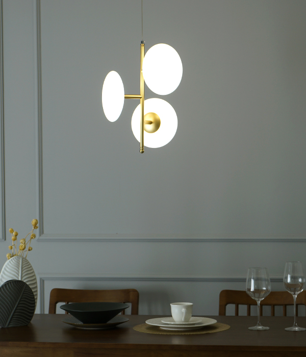 글로리 식탁3등 식탁등LED[골드/30W]